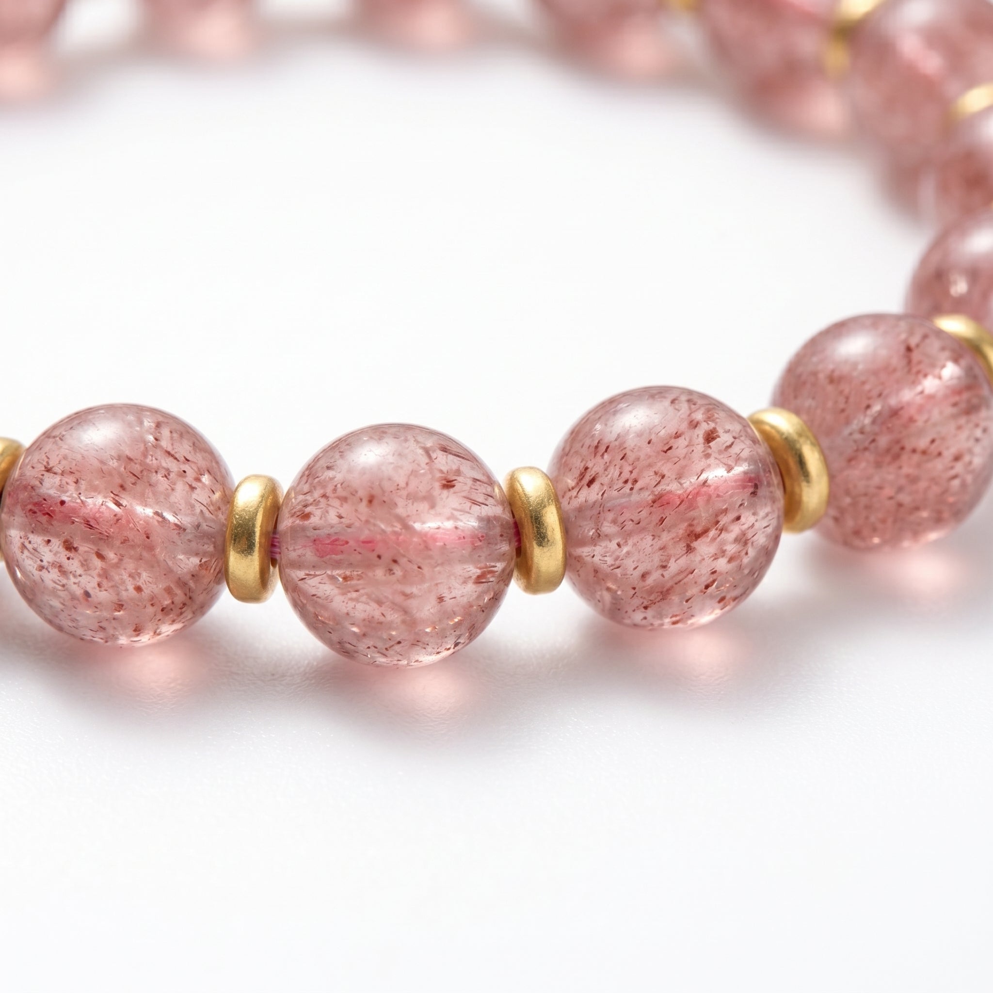 strawberry-quartz-bracelet detail 1