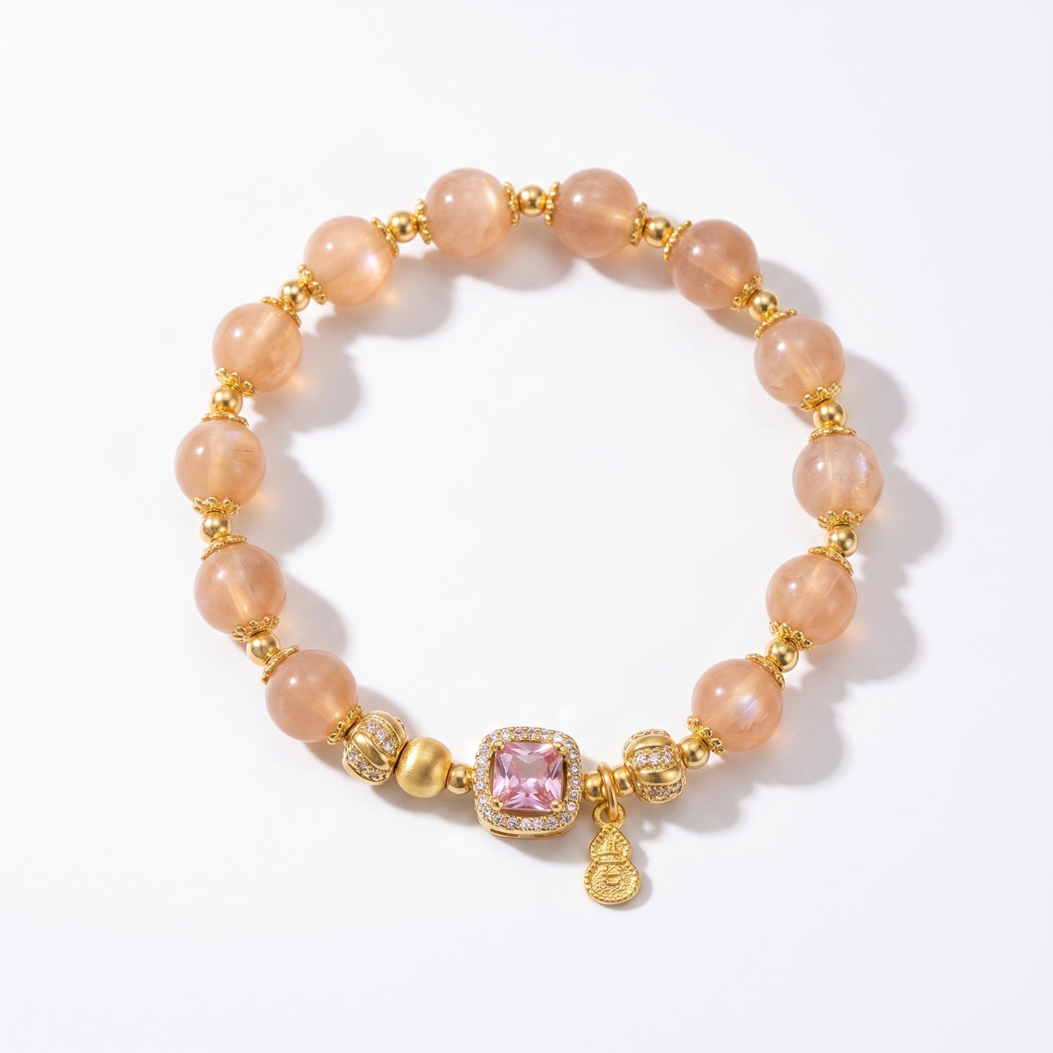 Peach Moonstone Bracelet · Origin