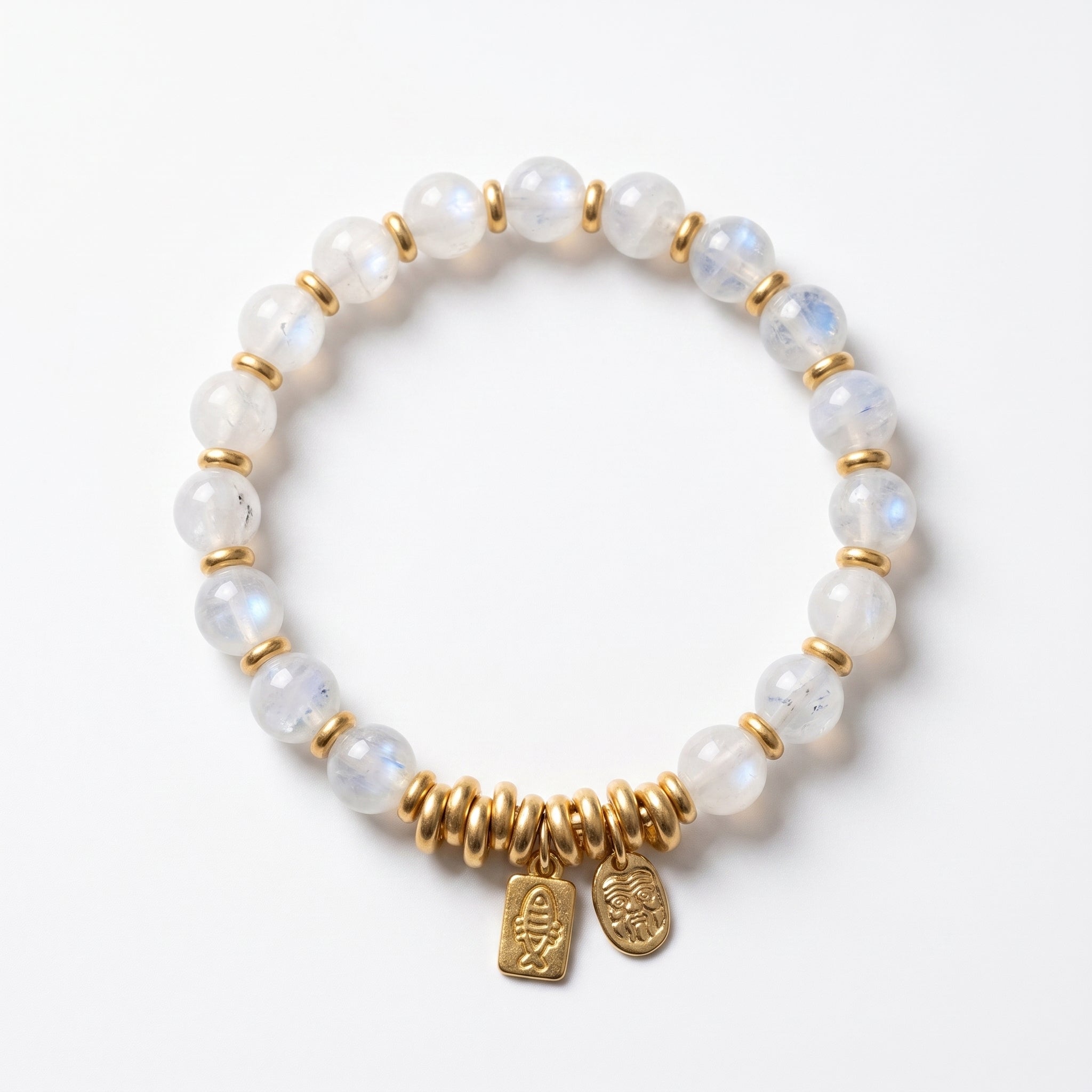 Mio&Gem blue moonstone bracelet Origin · Metal element love crystal bracelet, main image